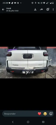 Para-choque traseiro Fiat Toro 2026 original usado carro