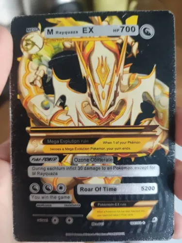 CARTA COLECIONADOR EDIÇÃO LIMITADA RAYQUAZA EX MEGA