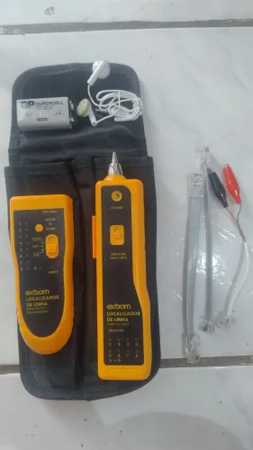 Kit Localizador e Testador de Cabos RJ45/RJ11 com Zumbidor (Modelo FEPRO-TC350) da Exbom