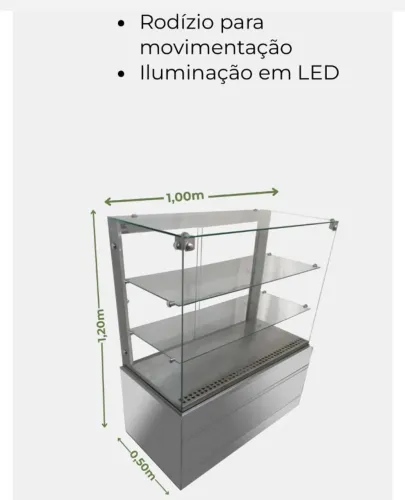 Vitrines seca e refrigerada 