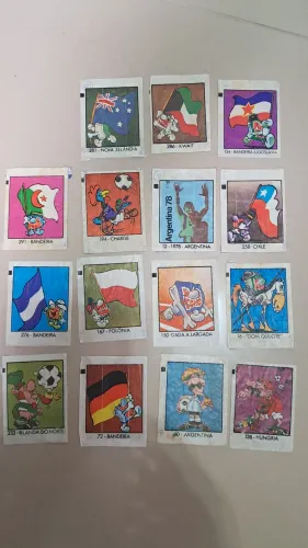 15 FIGURINHAS PING PONG COPA 82