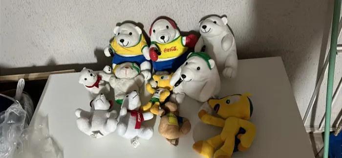 Pelucias mascote Coca Fuleco Brasil