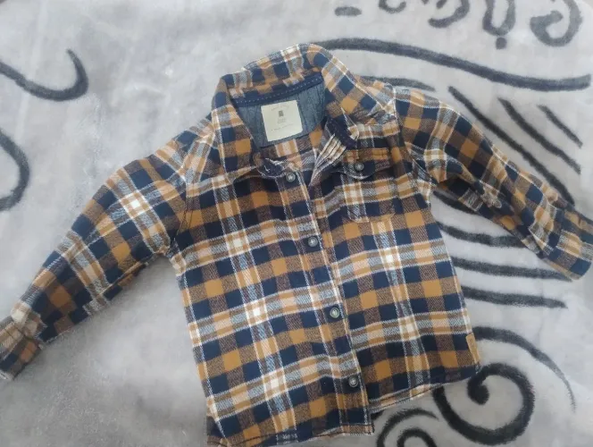 Camisa xadrez infantil
