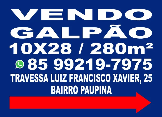 Galpão com escritório em Messejana