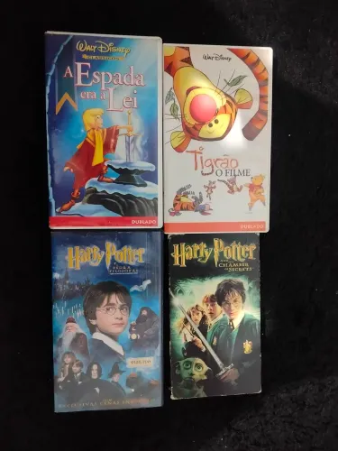 Título: 4 Fitas VHS Originais ? Harry Potter 1 e 2 + Disney Clássicos