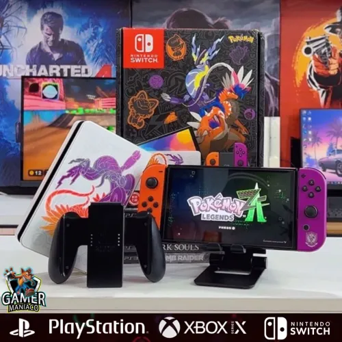 Nintendo Switch Oled Edição Pokémon Destravado 