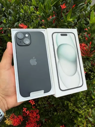 Apple iPhone 15, 256GB, cores: Azul e Preto, Novo/Lacrado, com 12 meses de garantia Apple