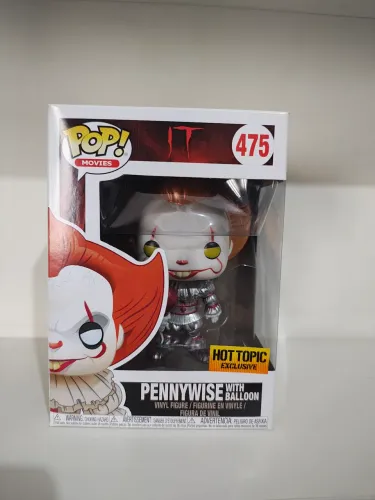 Funko Pop! Pennywise With Balloon Metallic 475 It A Coisa - #475