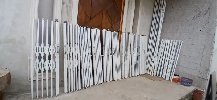 5 Grades pantográfica completas com trilhos e batedor, as 5 por 600