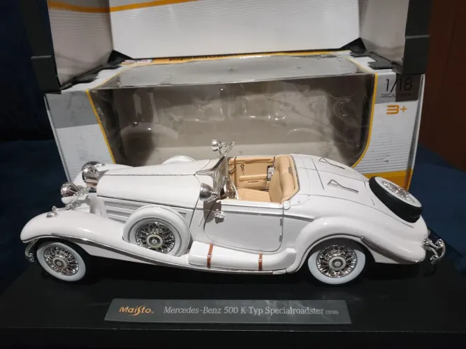 Mercedes 500K Typ Special Roadster 1/18 Maisto Premiere