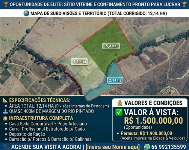 Vendo Sítio Rio pintado