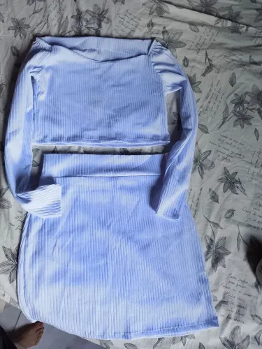 Conjunto casual: NOVO; saia e blusa branca