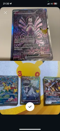 Vendo cartas 30 anos Pokémon