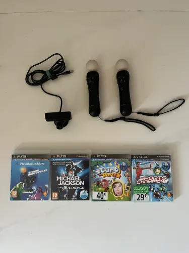 PlayStation Move PS3 - 2 controles e 4 jogos