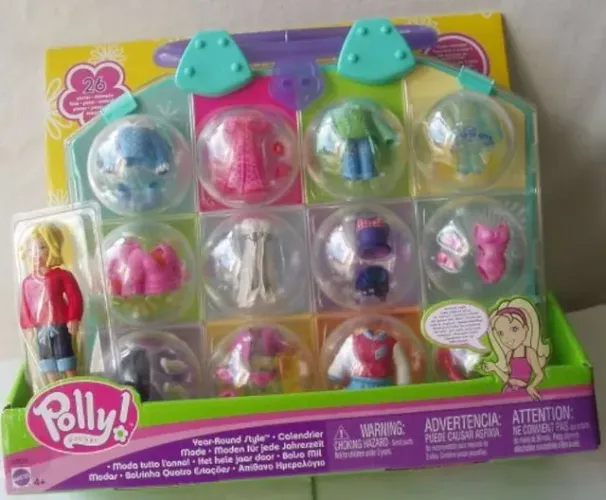 kit polly pocket year round style vintage anos 2000 