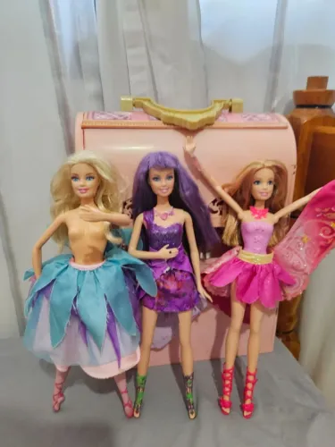 Lote de três Barbies de filme