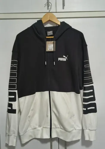 jaqueta de moletom com capuz puma - nova na etiqueta