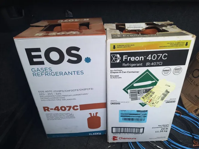 Gás Refrigerante EOS e Freon R-407C