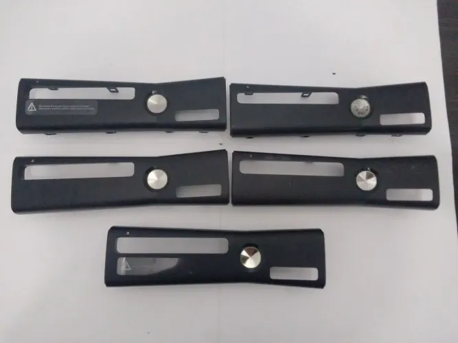 Lote 4 Faceplate Xbox 360 Slim Cabo Flat Funcionando Perfeito frente Carcaça frentinha