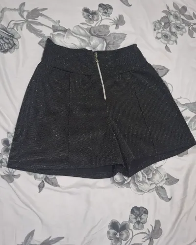 Short de lurex tamanho único 