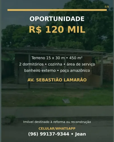 OPORTUNIDADE NO BAIRRO NOVO HORIZONTE
