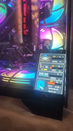 Tela Secundária Ips 3.5 para monitoramento de temperatura PC