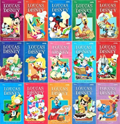Fascículos Louças de Porcelana Disney n°s 1 a 33 (Planeta DeAgostini) [2007] preço p/ unid