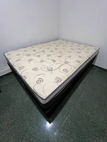 cama box de casal e colchão