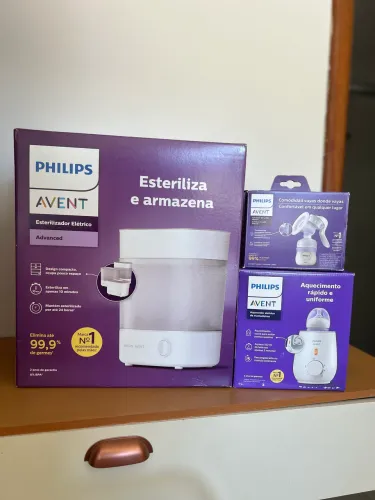 Kit Philips Avent Original - Esterilizador + Aquecedor + Extrator | Novos