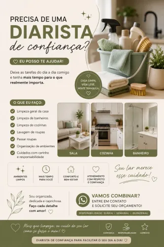 Diarista e Personal Organizer