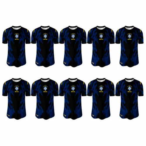 Kit 10 Camisas Brasil Atacado Copa do Mundo Grade