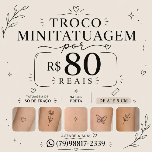 Mini tatuagem feminina