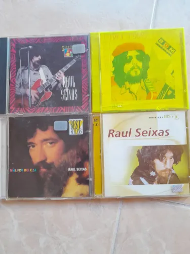 CDs Raul Seixas 4 Coletâneas uma delas dupla