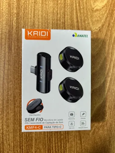 Micrófono de lapela - Krid Com selo anatel. 