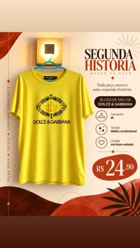 Blusa amarela dolce gabbana