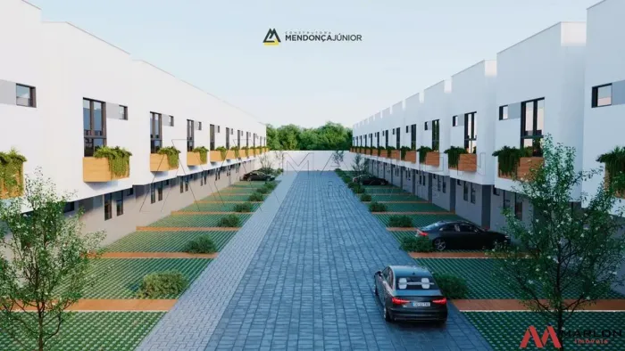 Casa Triplex em Condomínio Belo Jardim, 3 quartos, sendo 1 suíte, espaço gourmet, 91m².