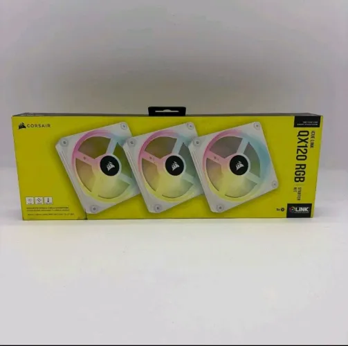 Kit 07 Corsair QX120 com controladora Icue + cabos Link