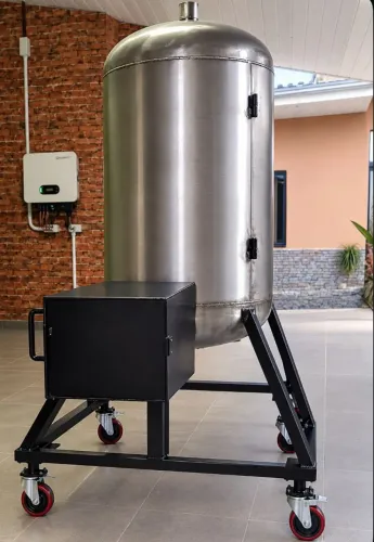 Pit smoker em aço inox