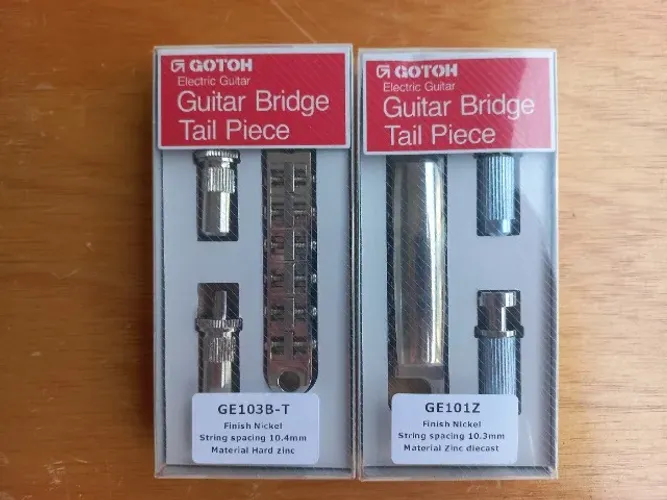 Ponte e Cordal Gotoh GE101z/GE103B-T níquel completas na caixa