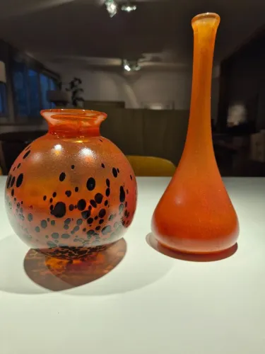 Duo murano vermelho e preto de blumenau