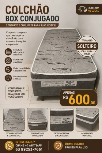 Cama de solteiro duplex 