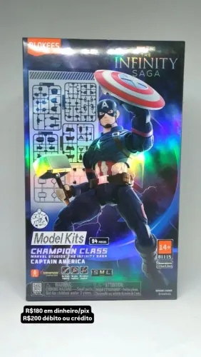Figure Blokees Captain America 94 Peças 