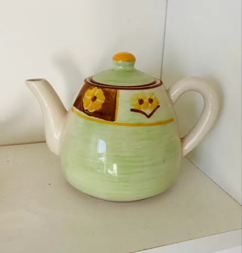 Bule de Chá Porcelana Pintado Mão