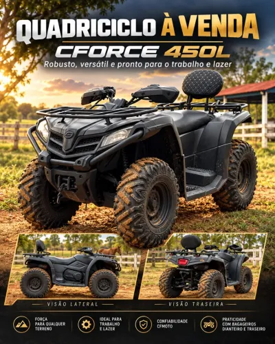 Quadriciclo cf motos 450L para 2 pessoas