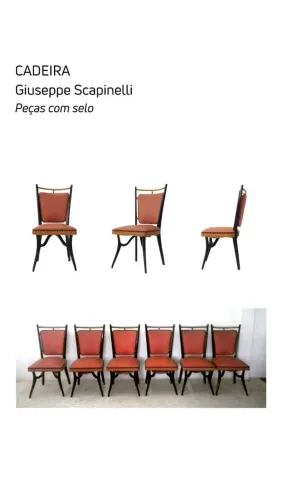 Conjunto cadeiras scapinelli 