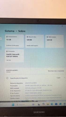 Notebook Samsung