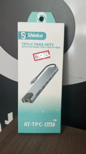 Adaptador Hub Usb-C 8 em 1 Tipo C para HDMI Shinka