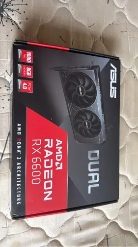 Placa de vídeo RX 6600 8GB ASUS caixa lacrada nunca aberta