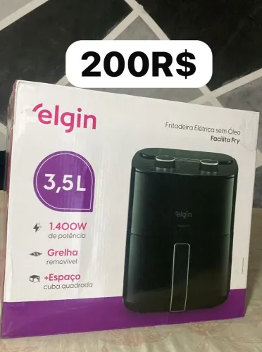 airfryer elgin 3,5 litros, lacrada 110v