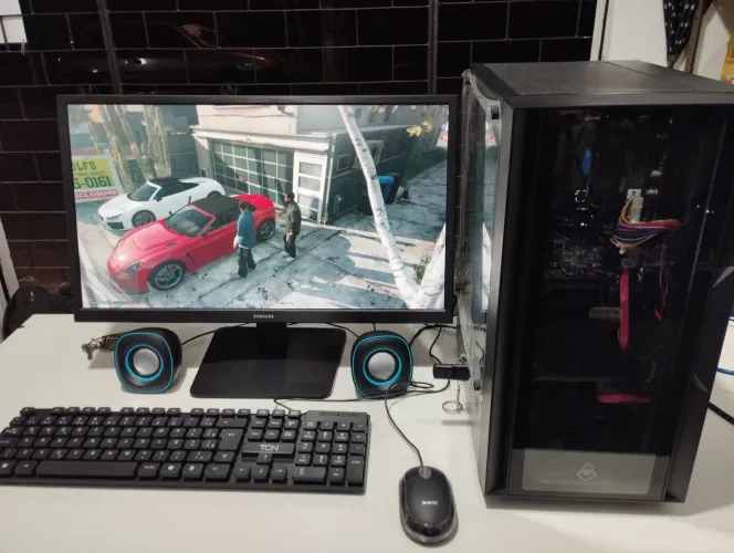 Computador Completo c/ Placa de Vídeo e Monitor Samsung 22 Full HD